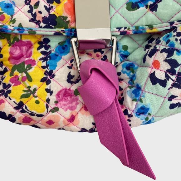 Vera Bradley Colorful Wildflower Paisley Carson Fold-Over Crossbody Bag - Picture 5 of 13